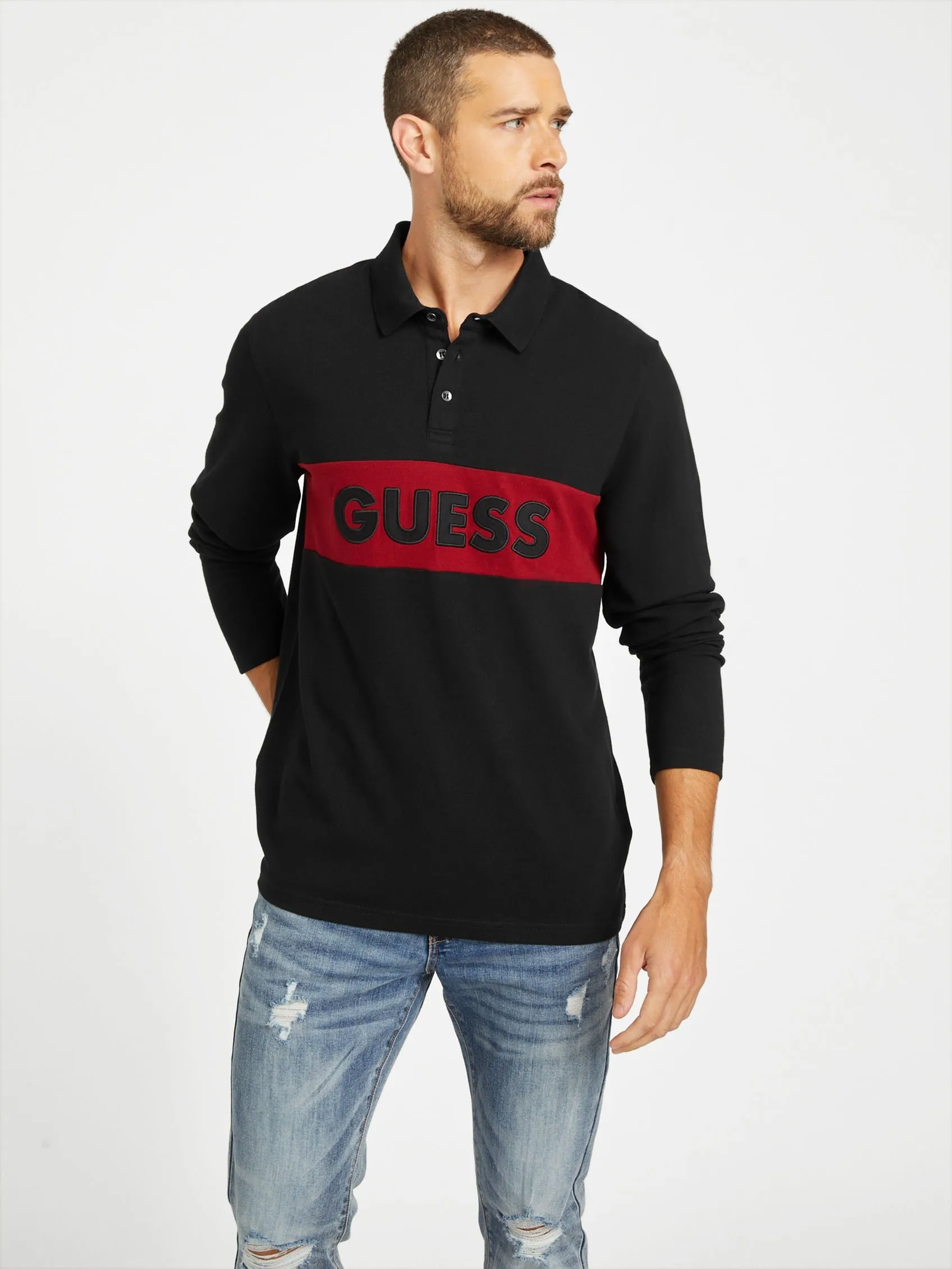 Malakai Long-Sleeve Polo