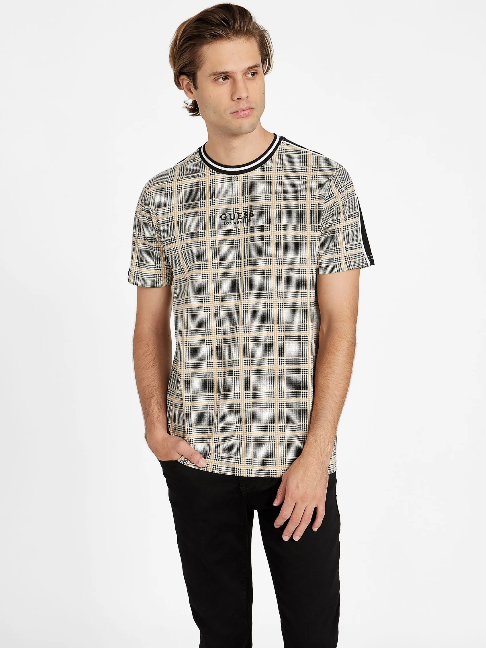 Manny Plaid Crewneck Tee