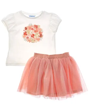 Mayoral Floral Bouquet Graphic Outfit
