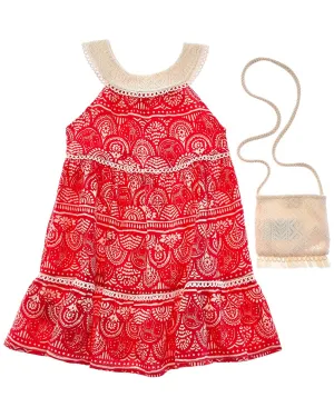 Mayoral Guipure Print Dress Handbag
