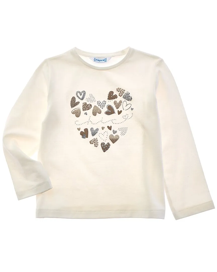 Mayoral Heart Applique Tee