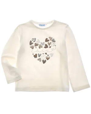 Mayoral Heart Applique Tee