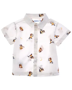 Mayoral Inspector Print Shirt