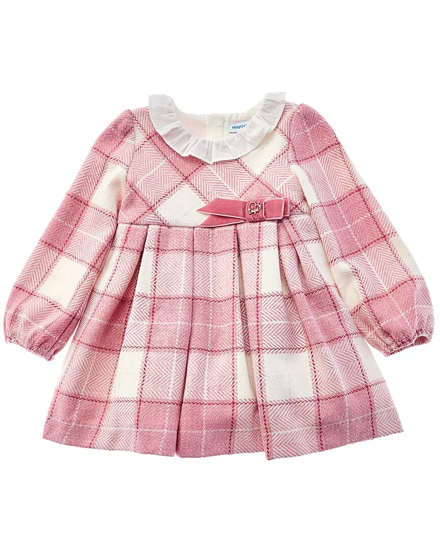 Mayoral Plaid Formal Wool-Blend Dress