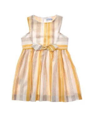 Mayoral Striped Linen Summer Dress