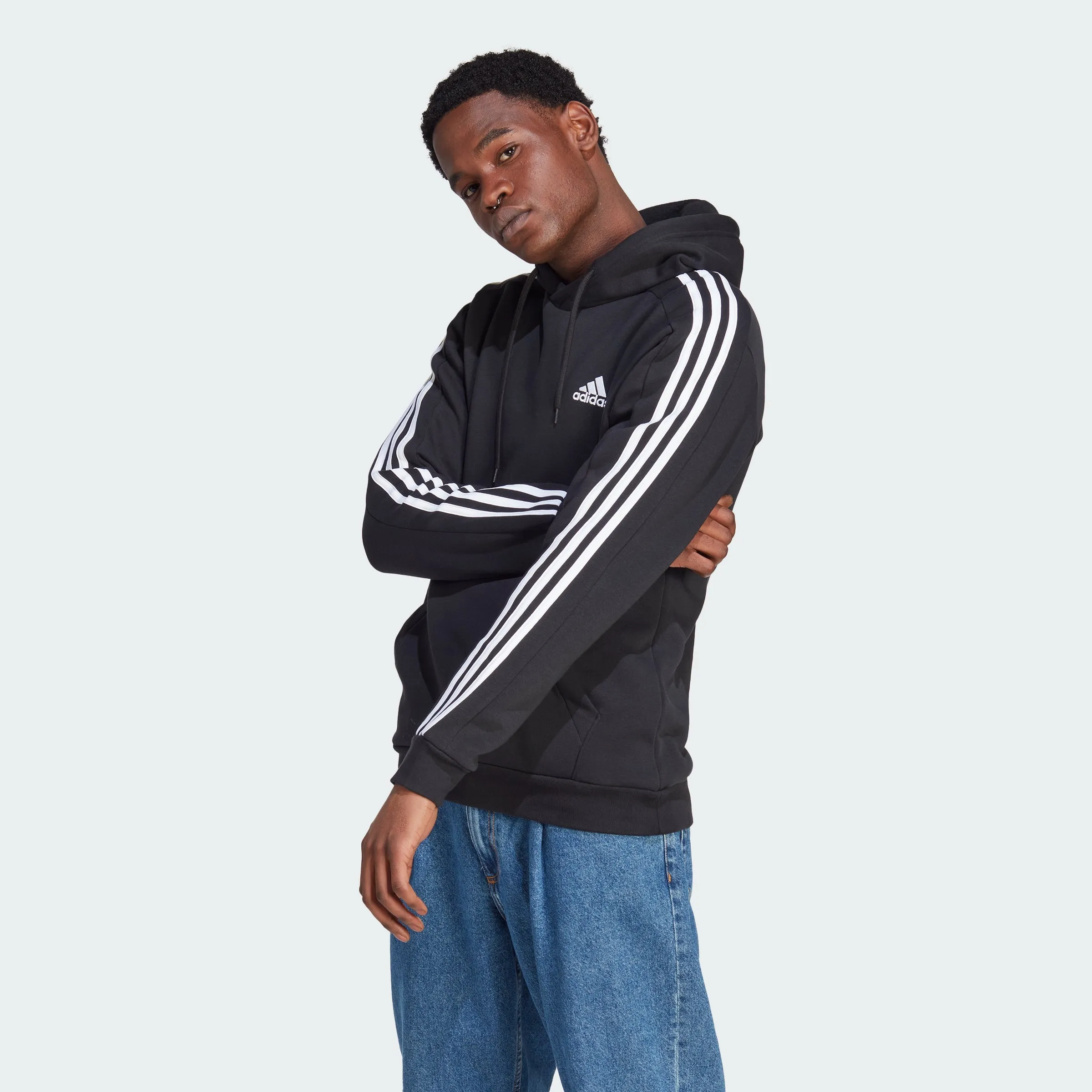 Men's adidas Essentials Fleece 3-Stripes Hoodie