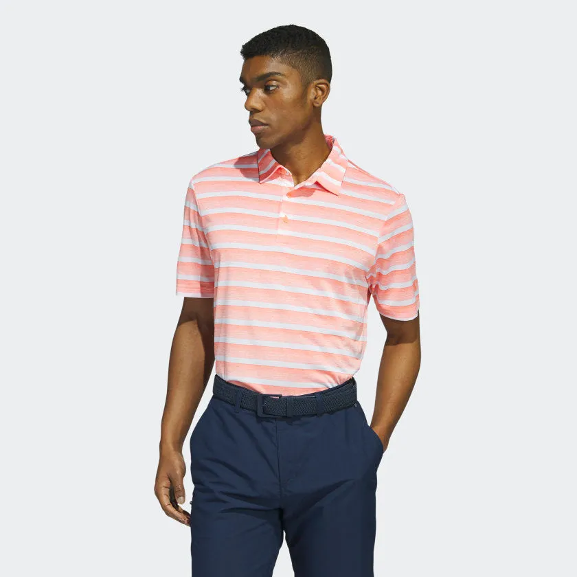 Men's adidas Two-Color Striped Polo Shirt