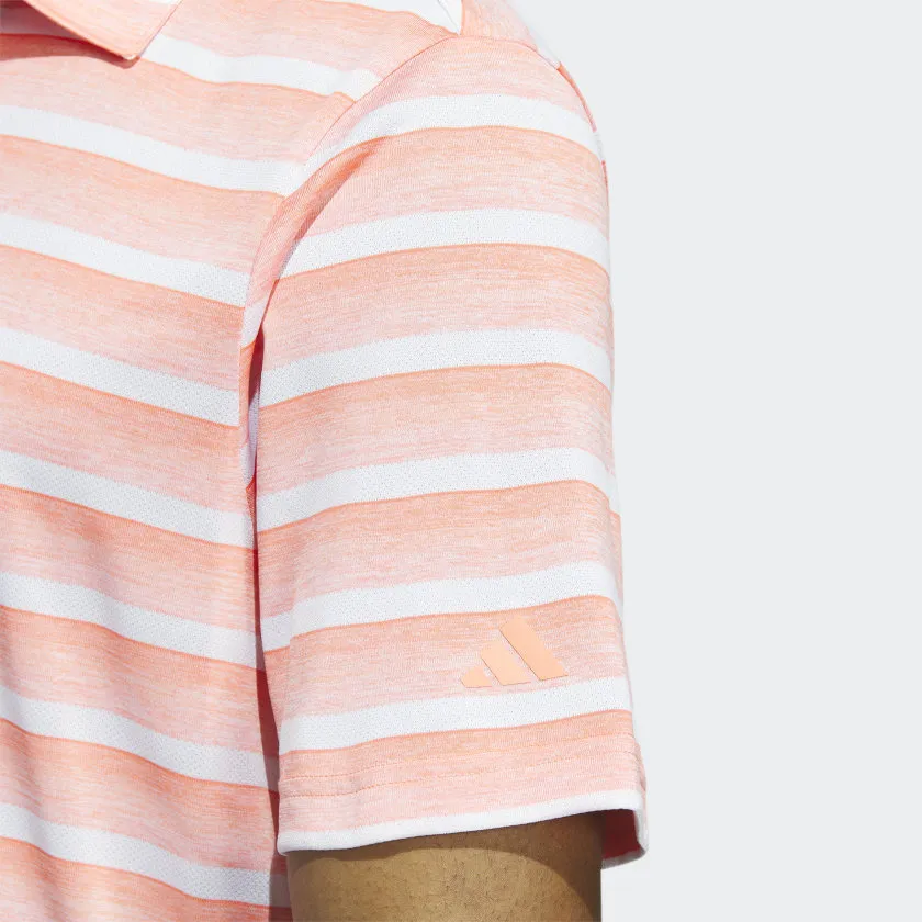 Men's adidas Two-Color Striped Polo Shirt