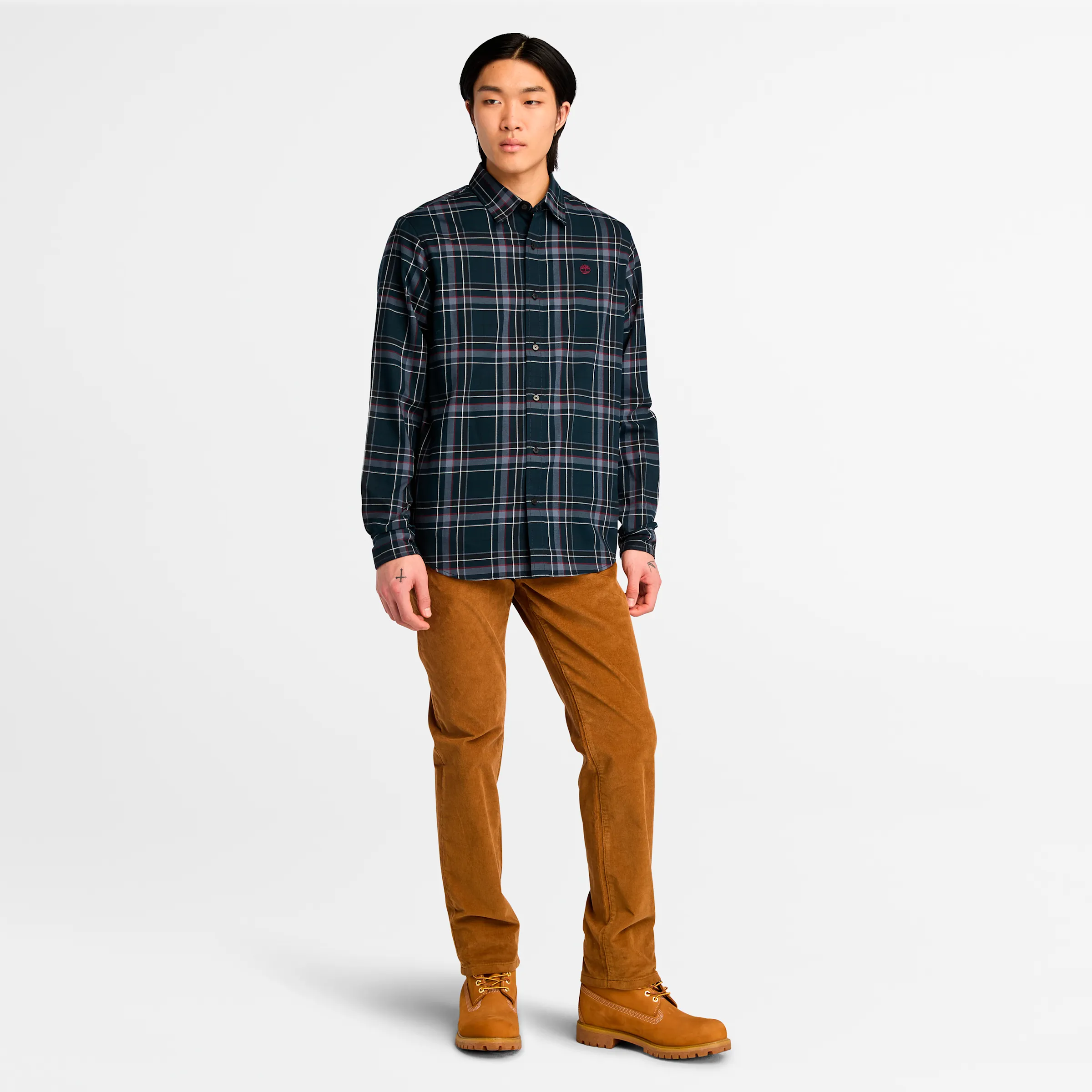 Men's Brushed Twill Check Shirt