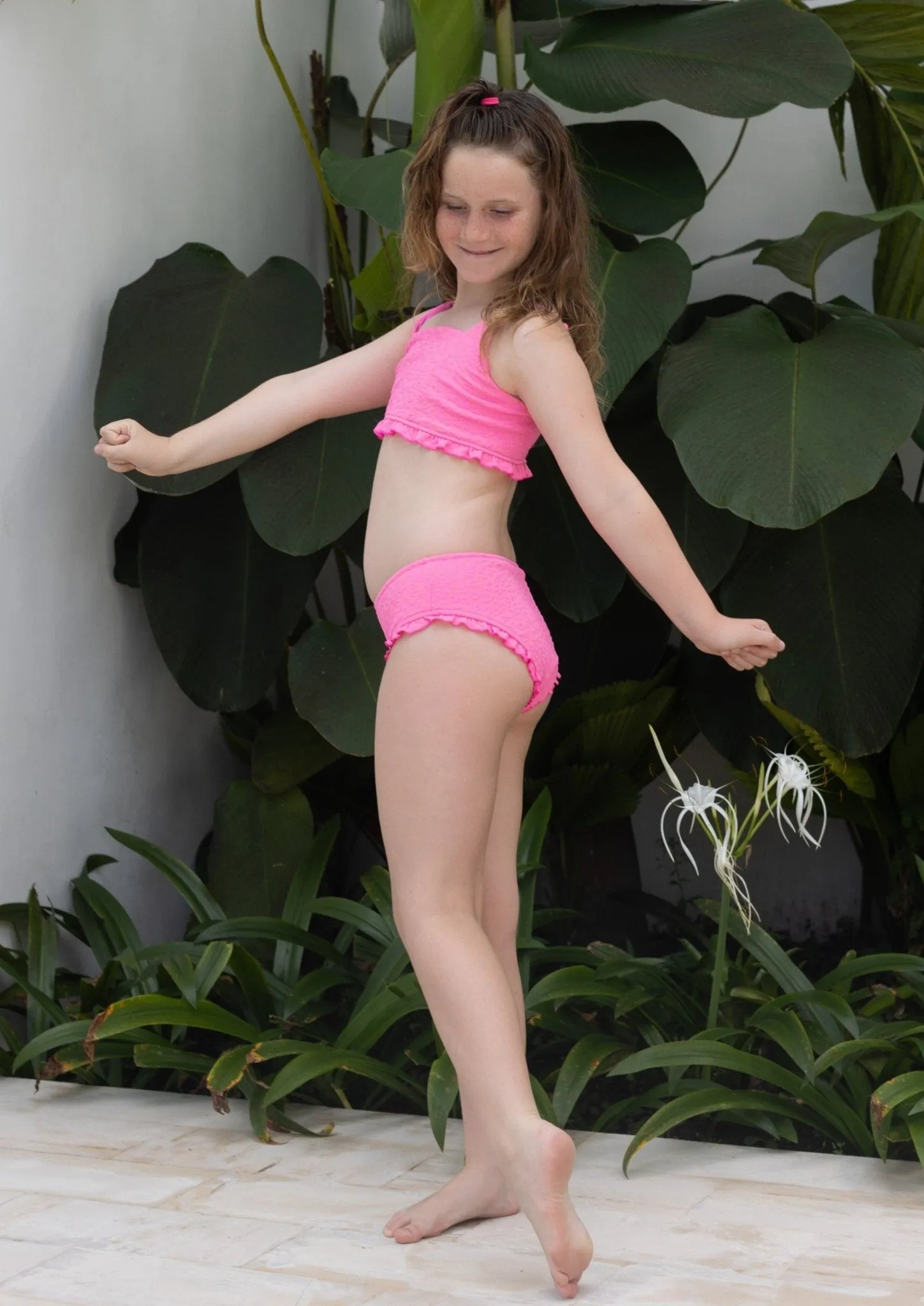 Mini Zuma Girls Bikini Set - Pink Leopard