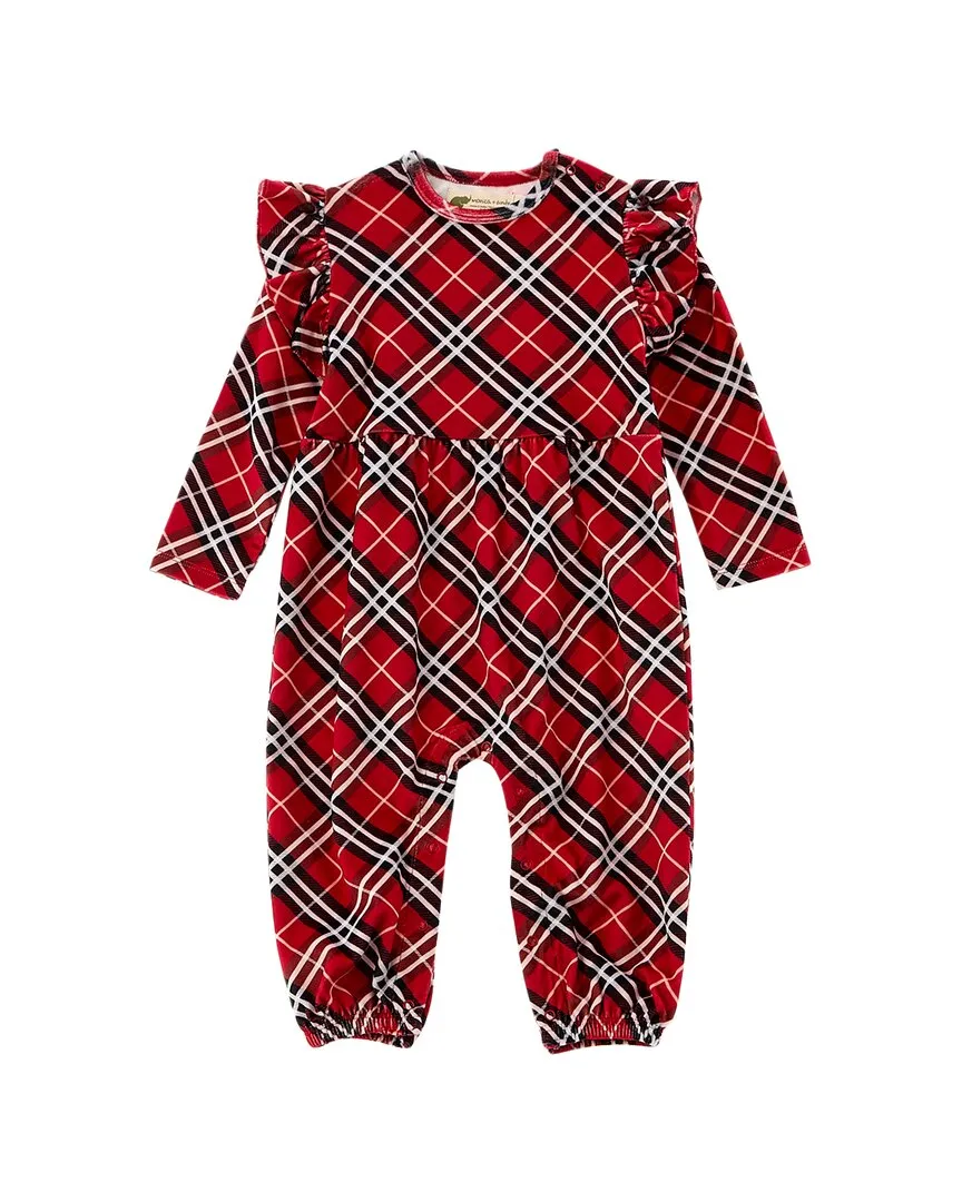 Monica   Andy Velour Ruffle Romper