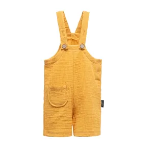 Mustard Buttoned Romper