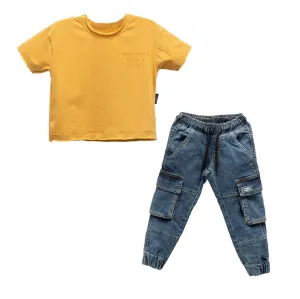 Mustard Denim Outfit