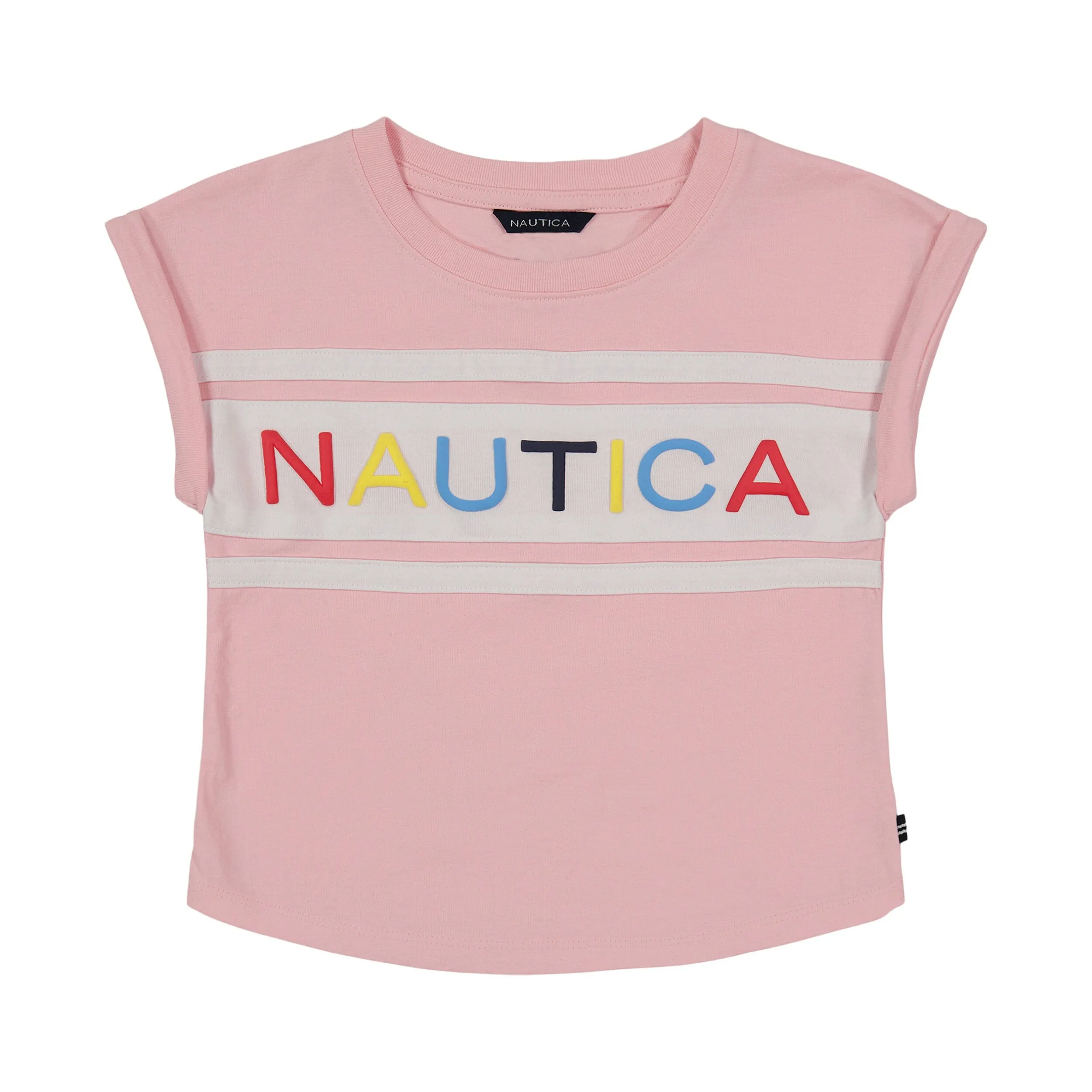 Nautica Girls' Puff Logo T-Shirt (7-16)