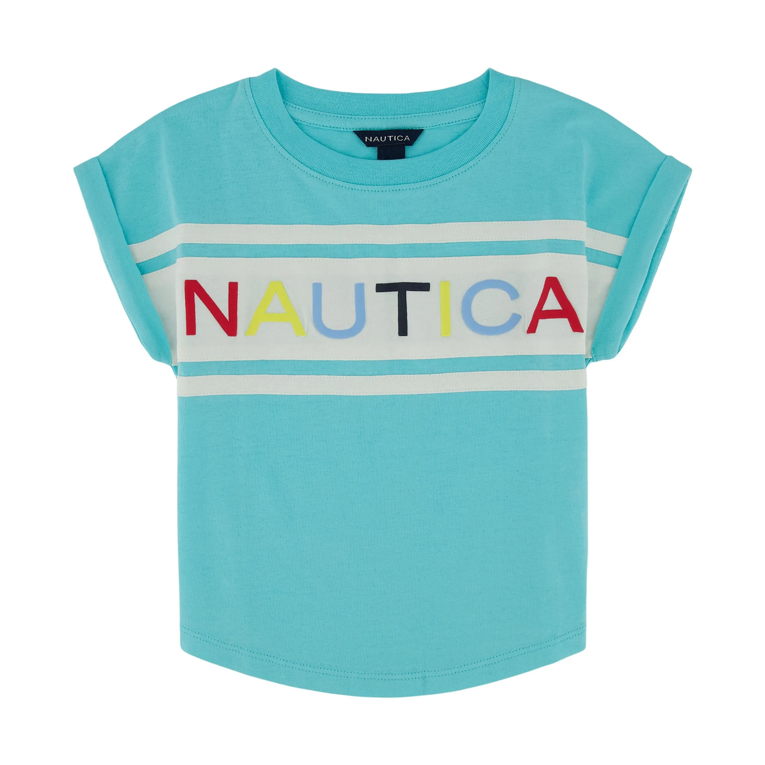 Nautica Girls' Puff Logo T-Shirt (7-16)