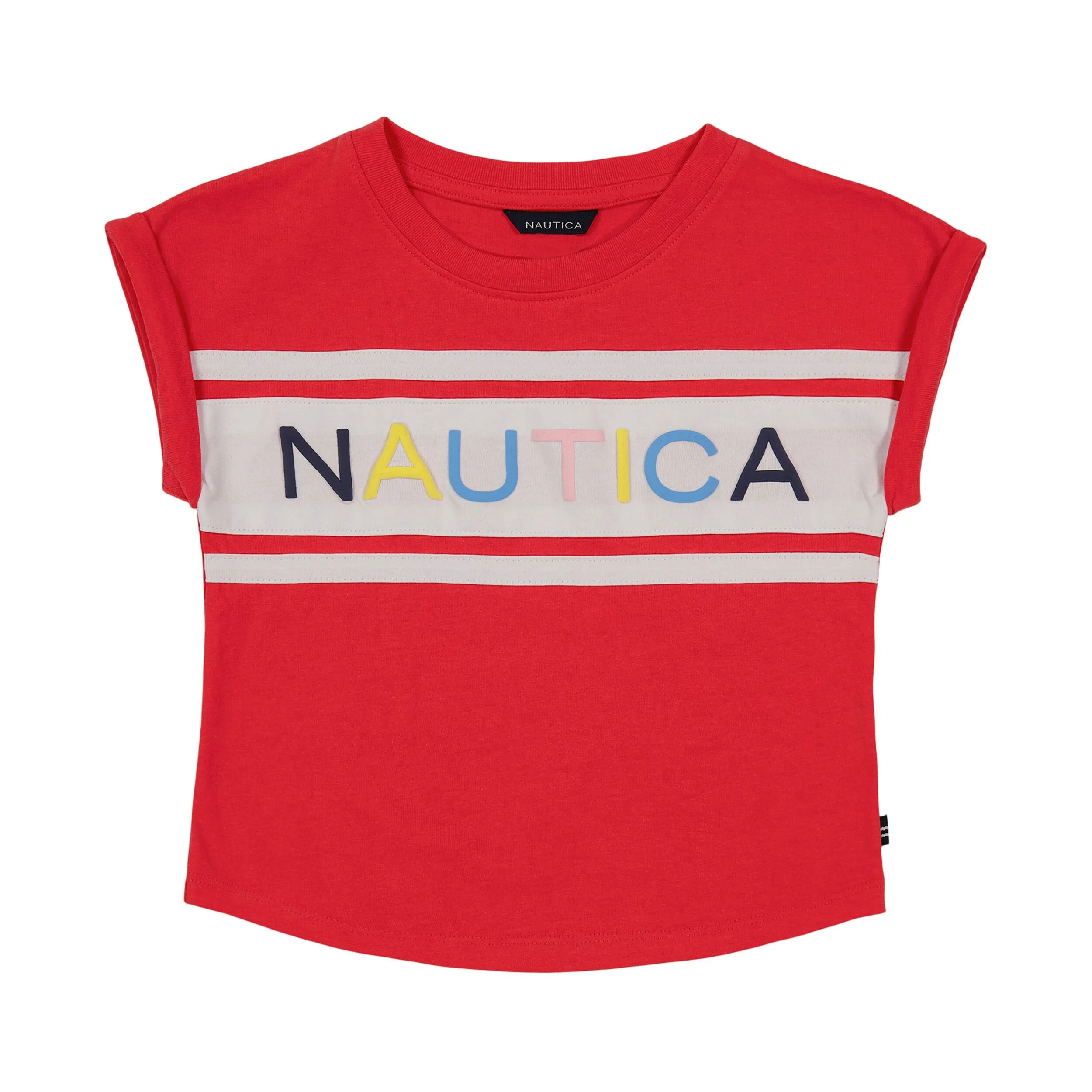 Nautica Girls' Puff Logo T-Shirt (7-16)