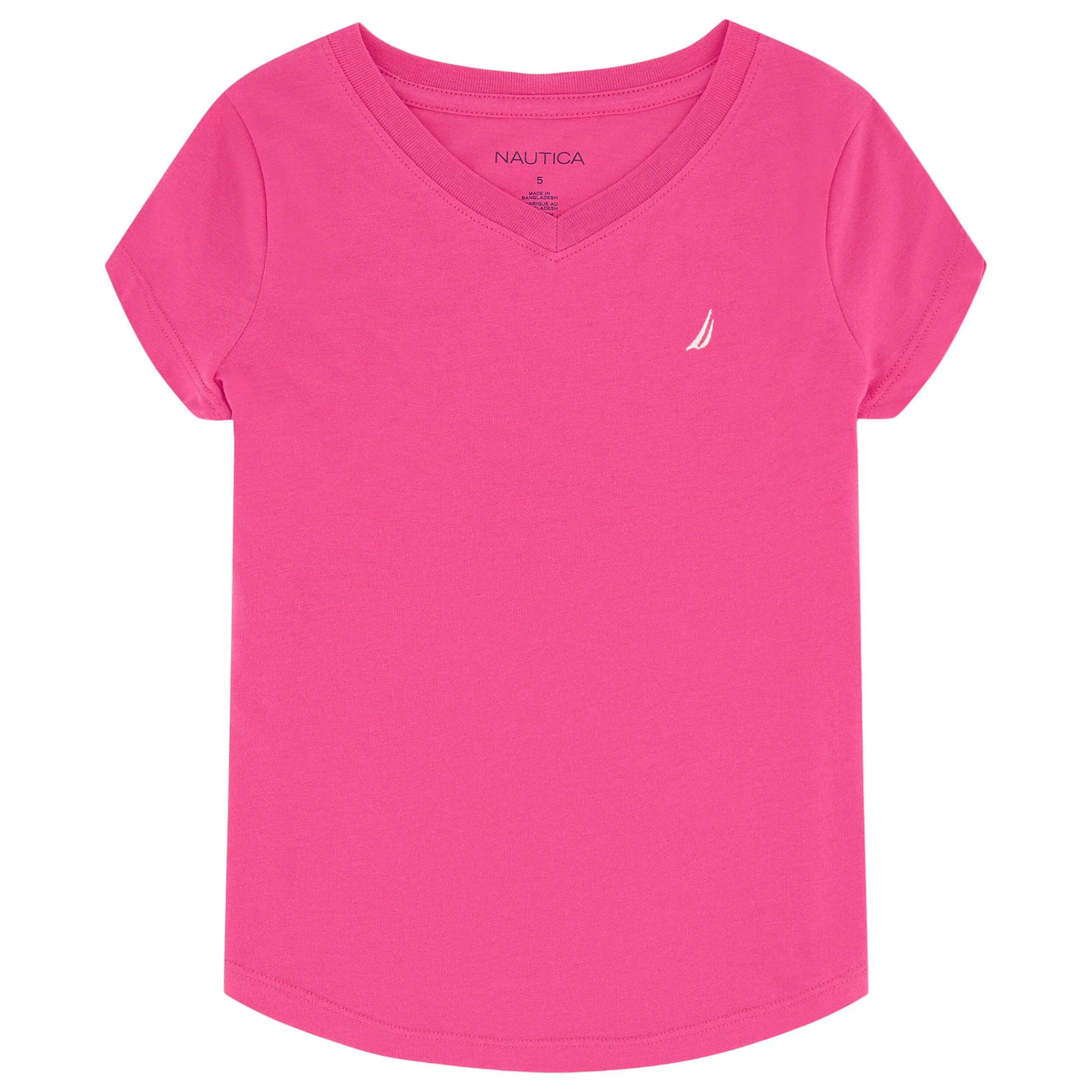 Nautica Girls' V-Neck T-Shirt (7-16)