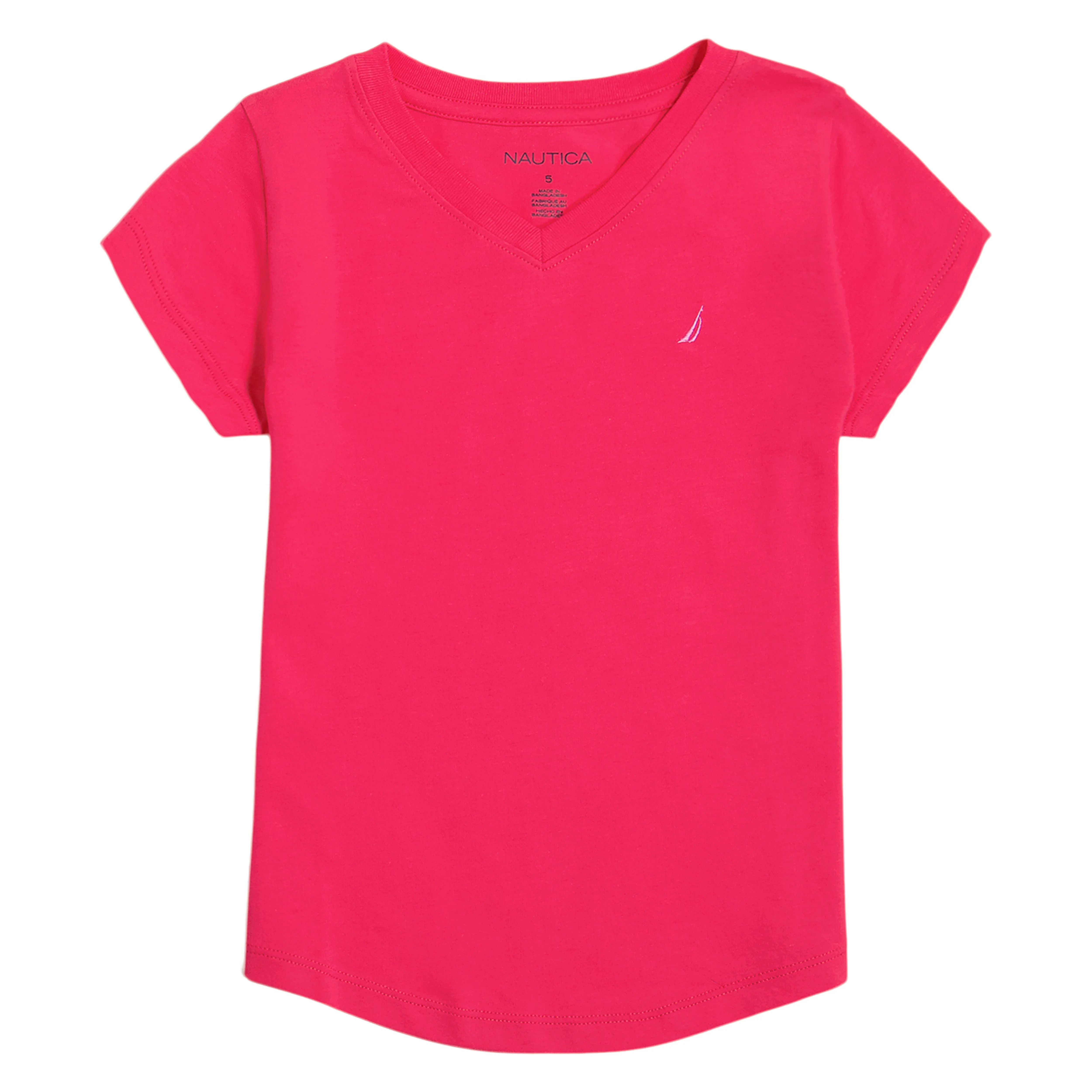 Nautica Girls' V-Neck T-Shirt (7-16)