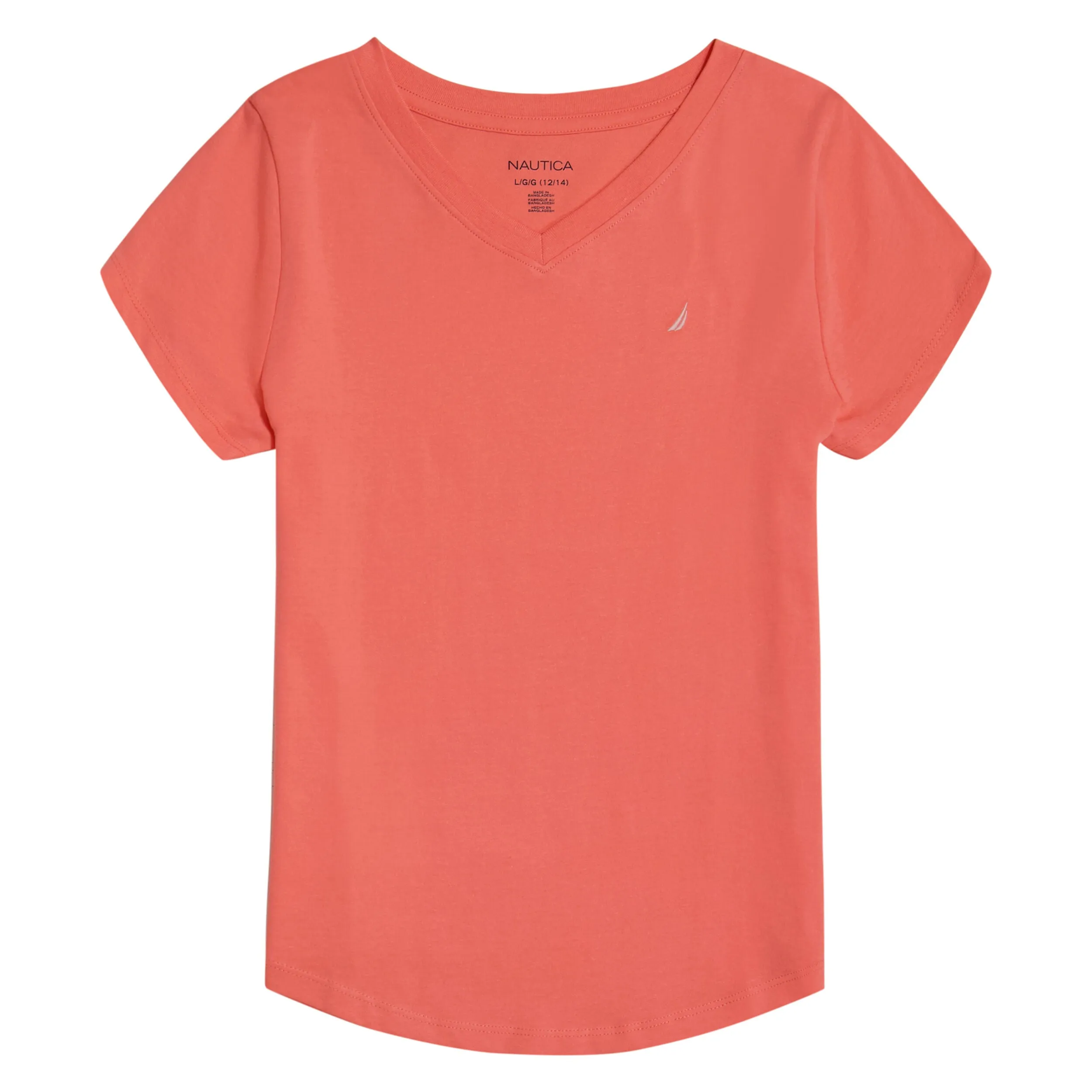 Nautica Girls' V-Neck T-Shirt (7-16)