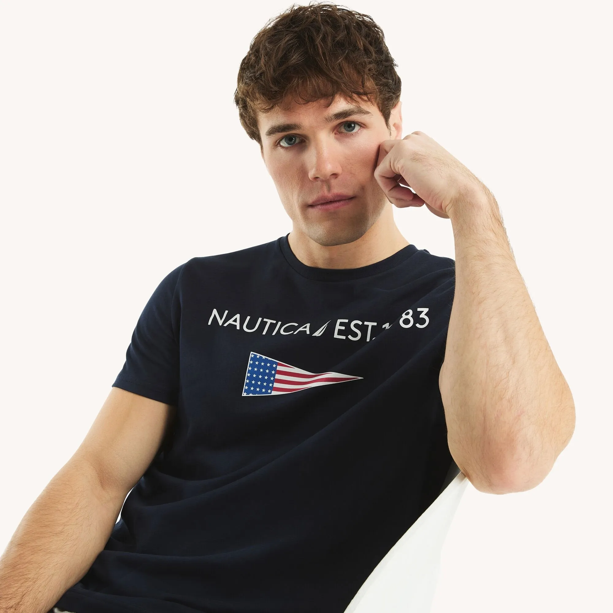Nautica Mens 1983 Graphic T-Shirt