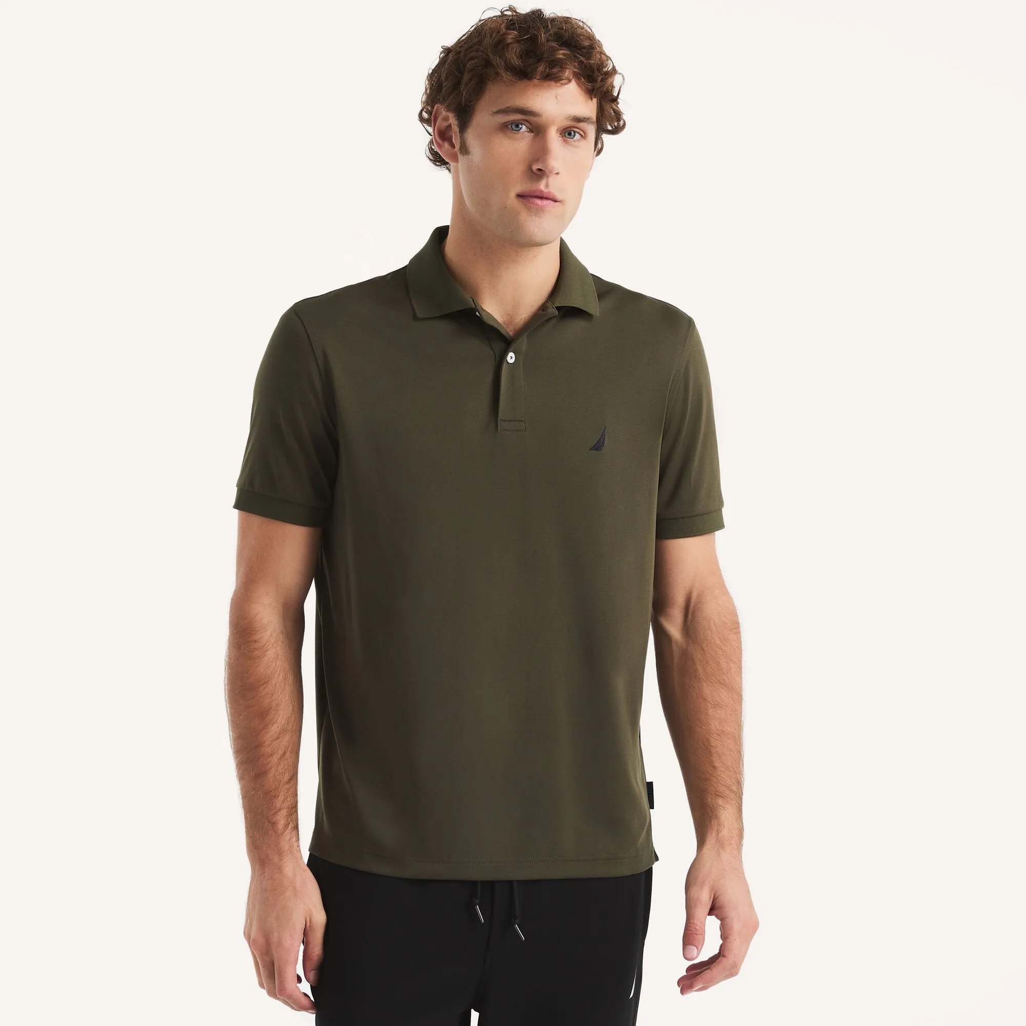 Nautica Mens Navtech Classic Fit Performance Polo