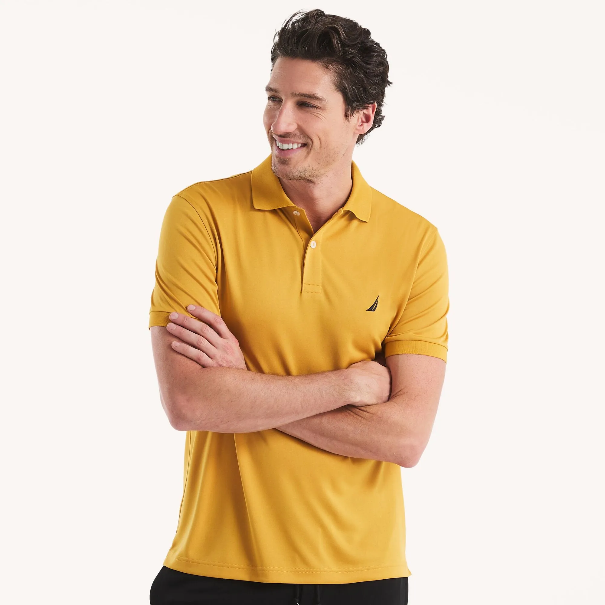 Nautica Mens Navtech Classic Fit Performance Polo
