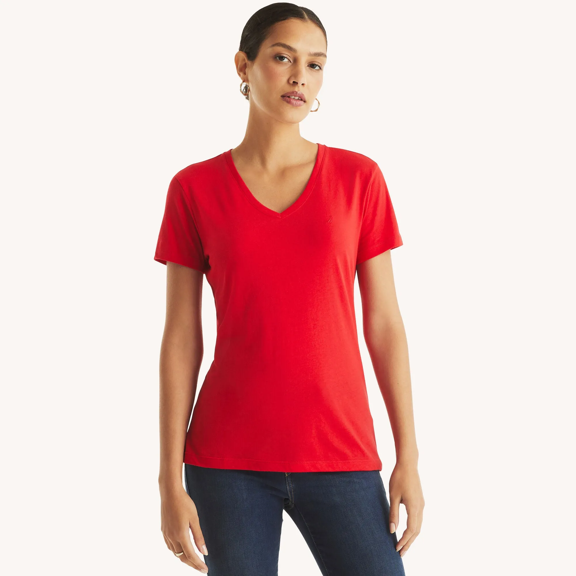 Nautica Sustainably Crafted V-Neck Deck T-Shirt