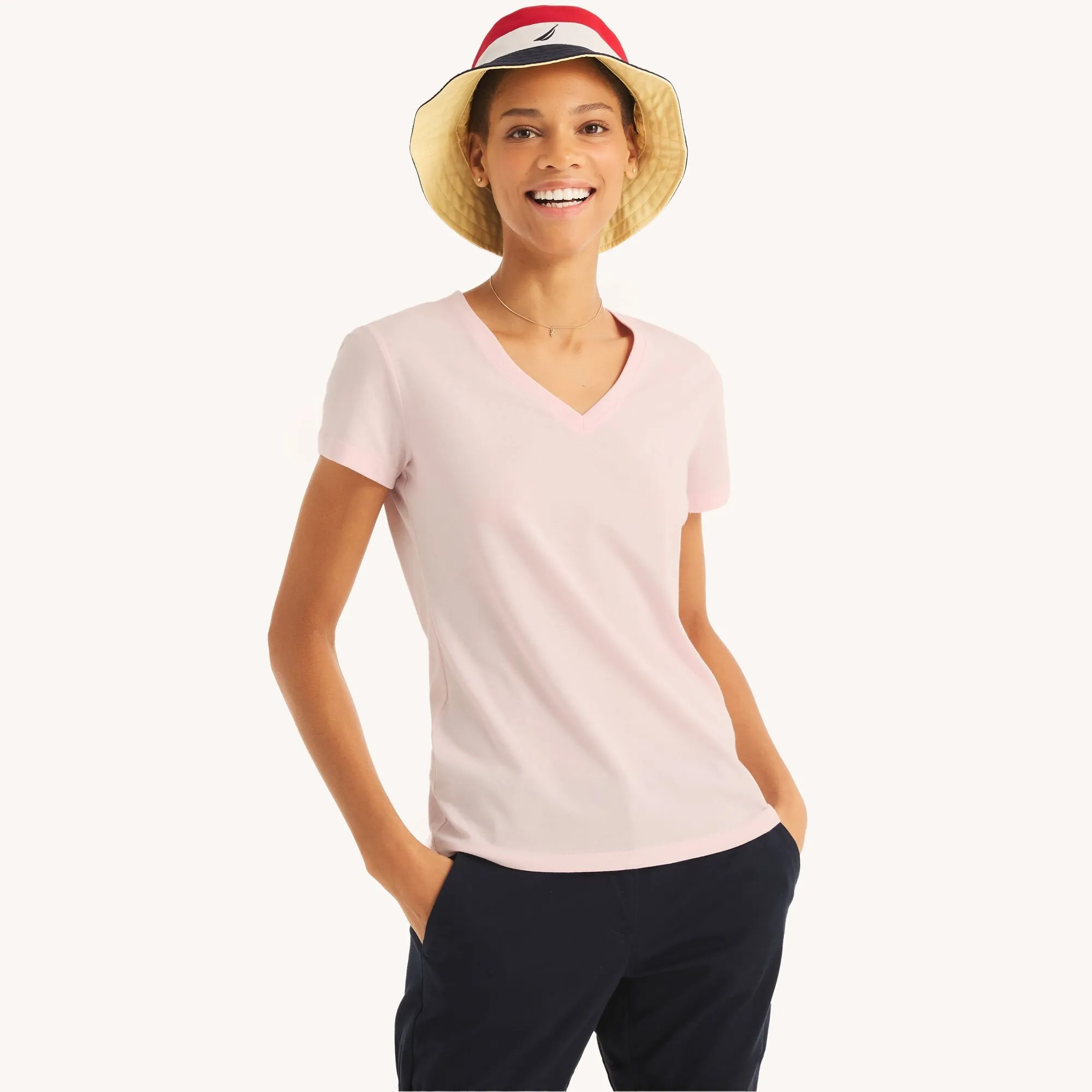 Nautica Sustainably Crafted V-Neck Deck T-Shirt