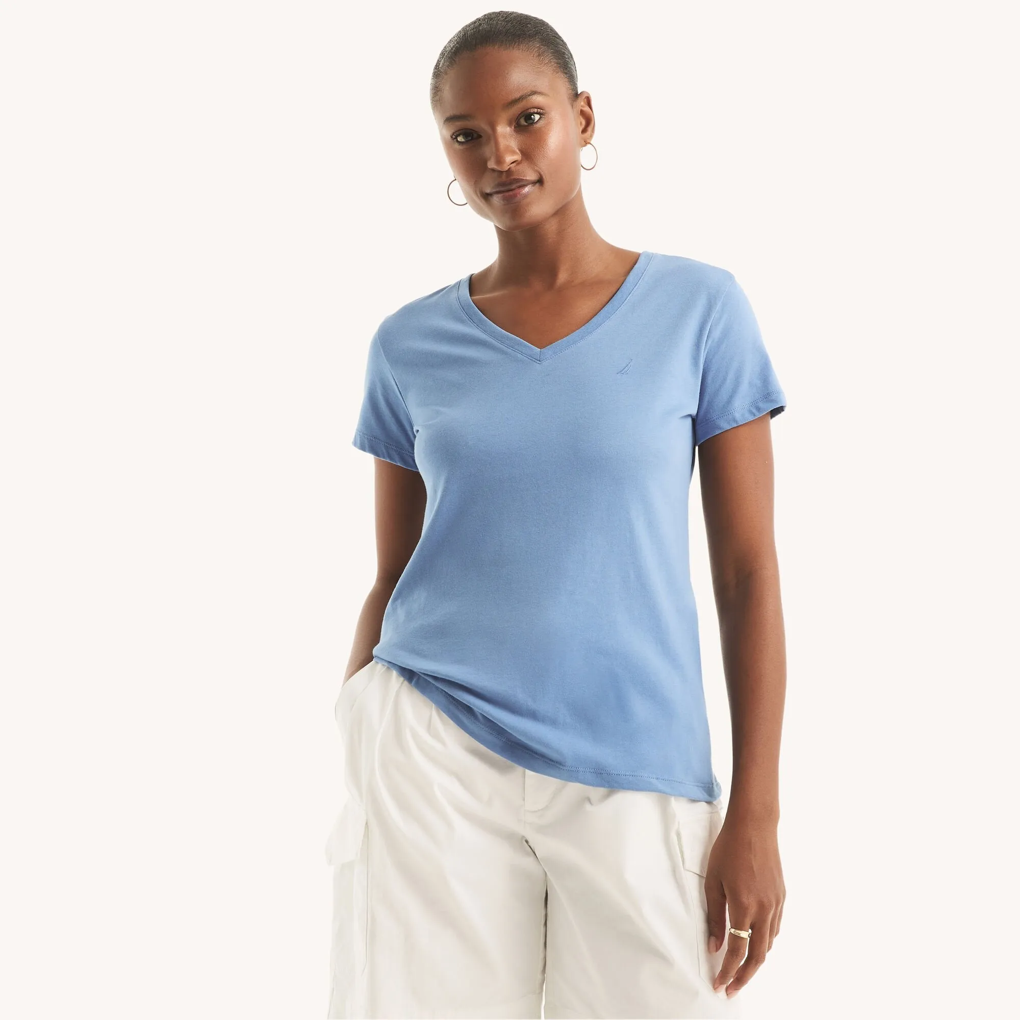 Nautica Sustainably Crafted V-Neck Deck T-Shirt