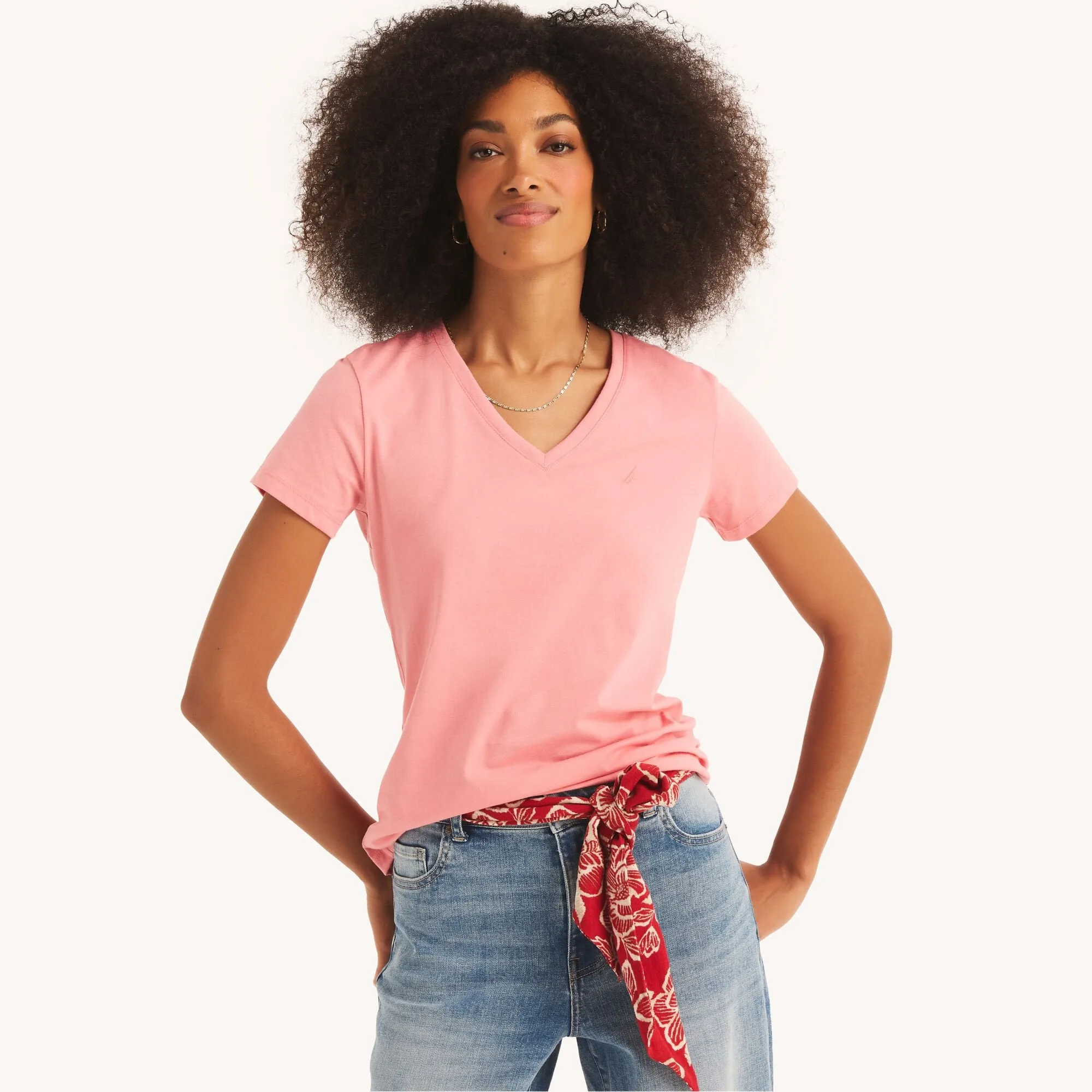 Nautica Sustainably Crafted V-Neck Deck T-Shirt