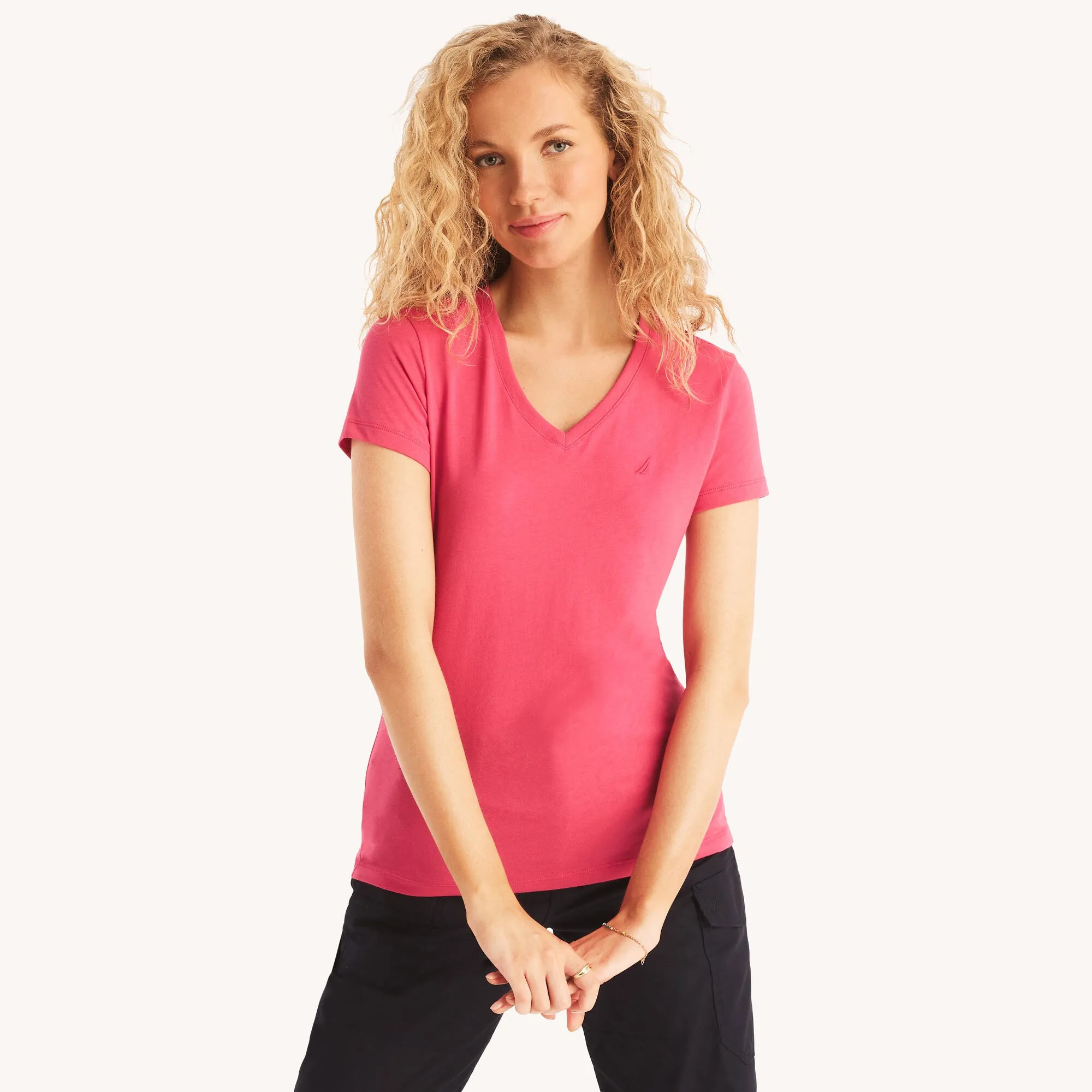 Nautica Sustainably Crafted V-Neck Deck T-Shirt