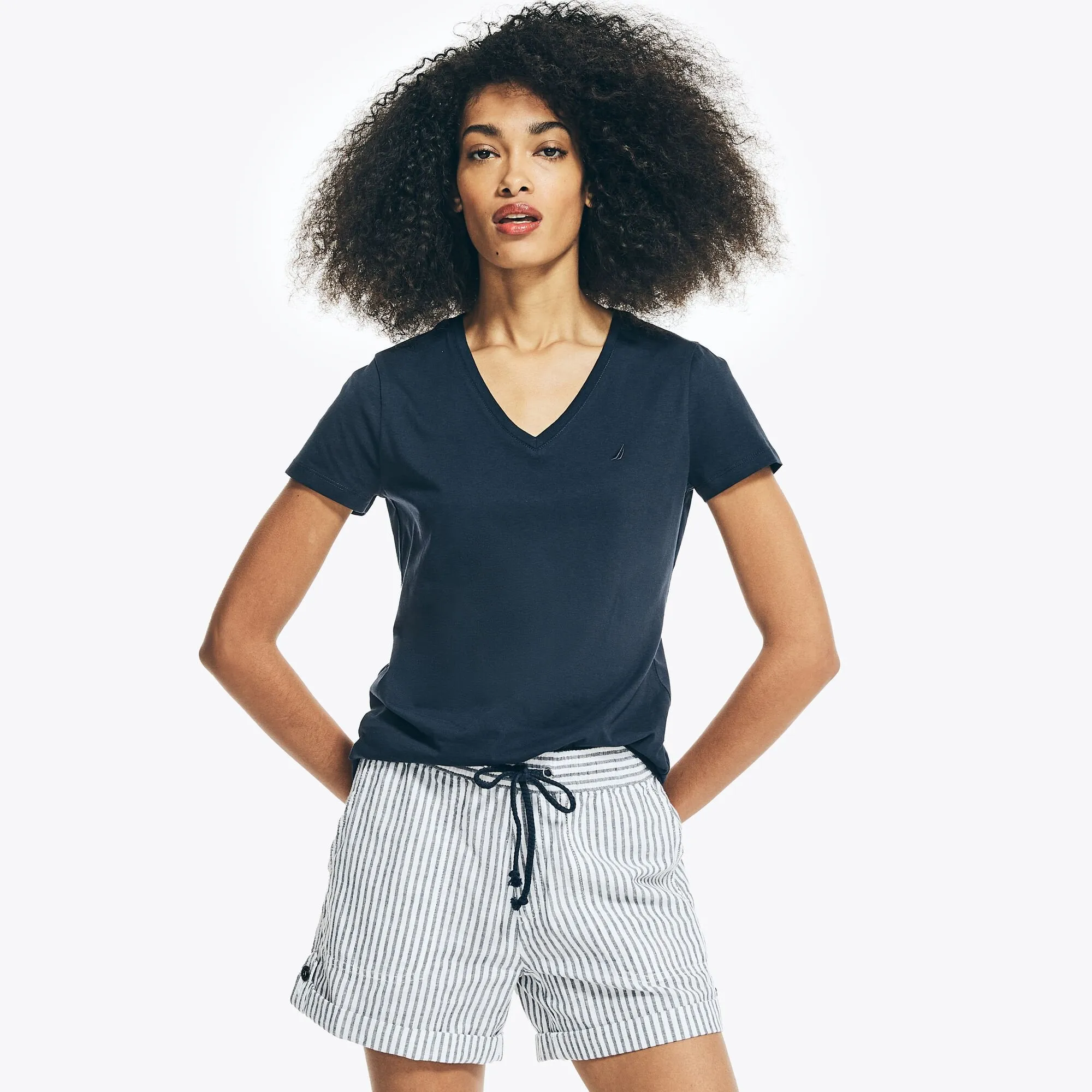 Nautica Sustainably Crafted V-Neck Deck T-Shirt