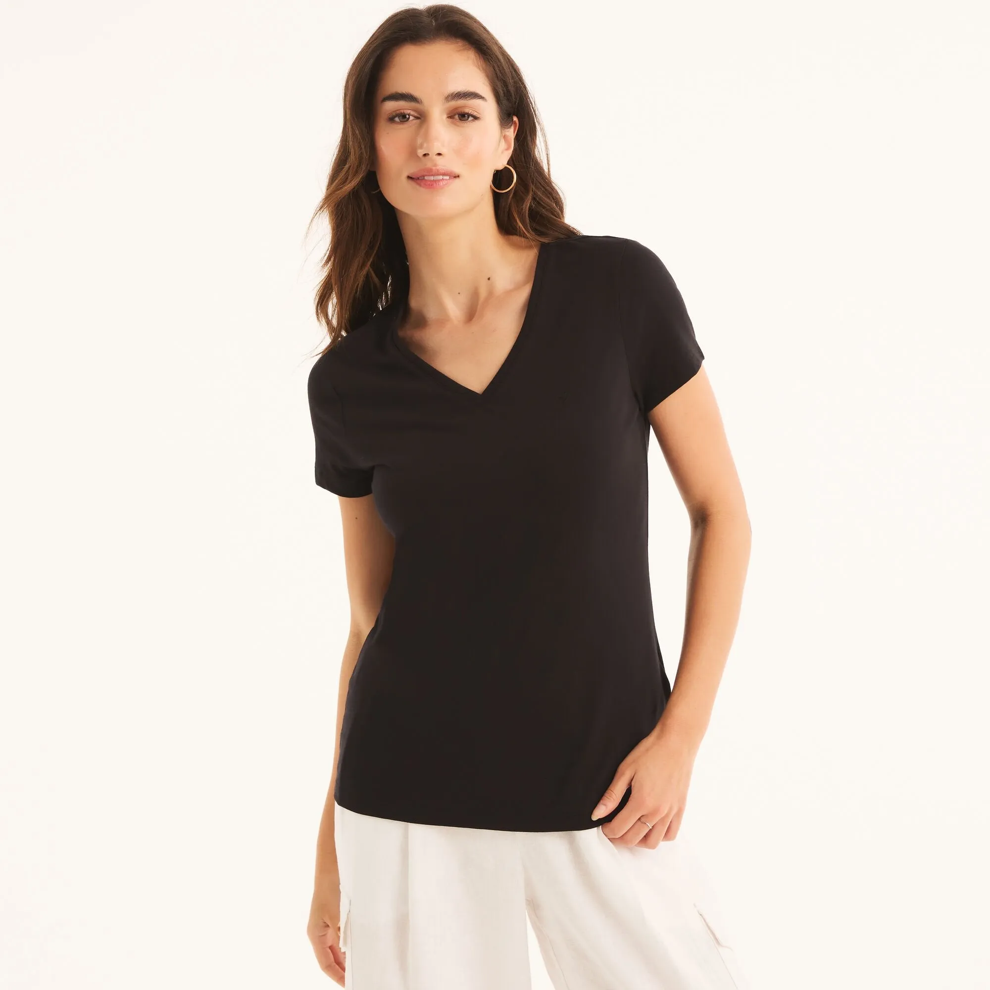 Nautica Sustainably Crafted V-Neck Deck T-Shirt
