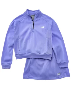New Balance 2pc 1/4-Zip Pullover & Scooter Set