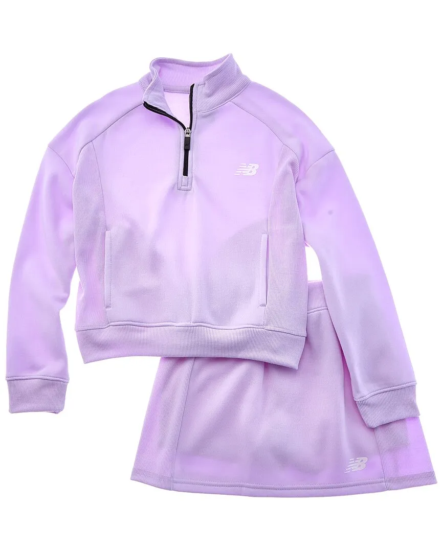 New Balance 2pc 1/4-Zip Pullover & Scooter Set