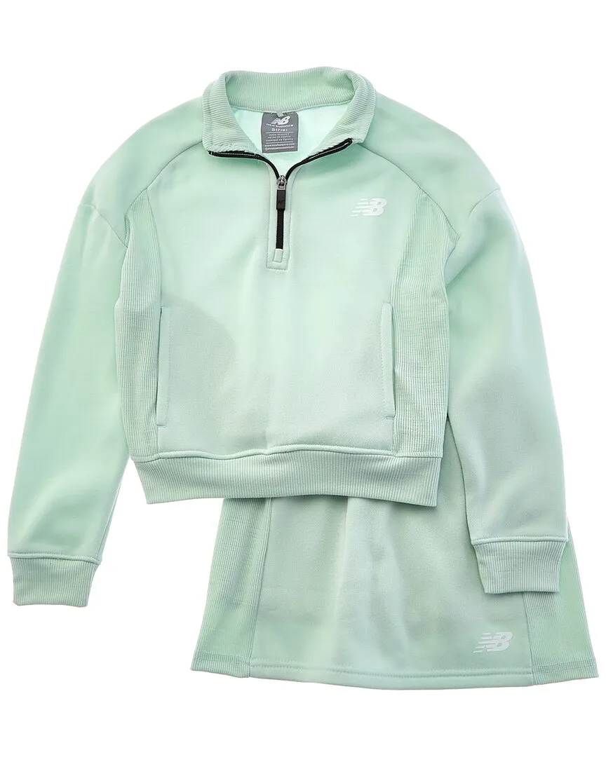 New Balance 2pc 1/4-Zip Pullover & Scooter Set