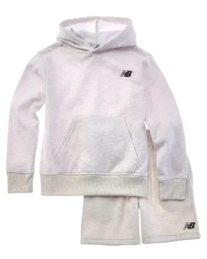 New Balance 2pc Fleece Hoodie & Short Set