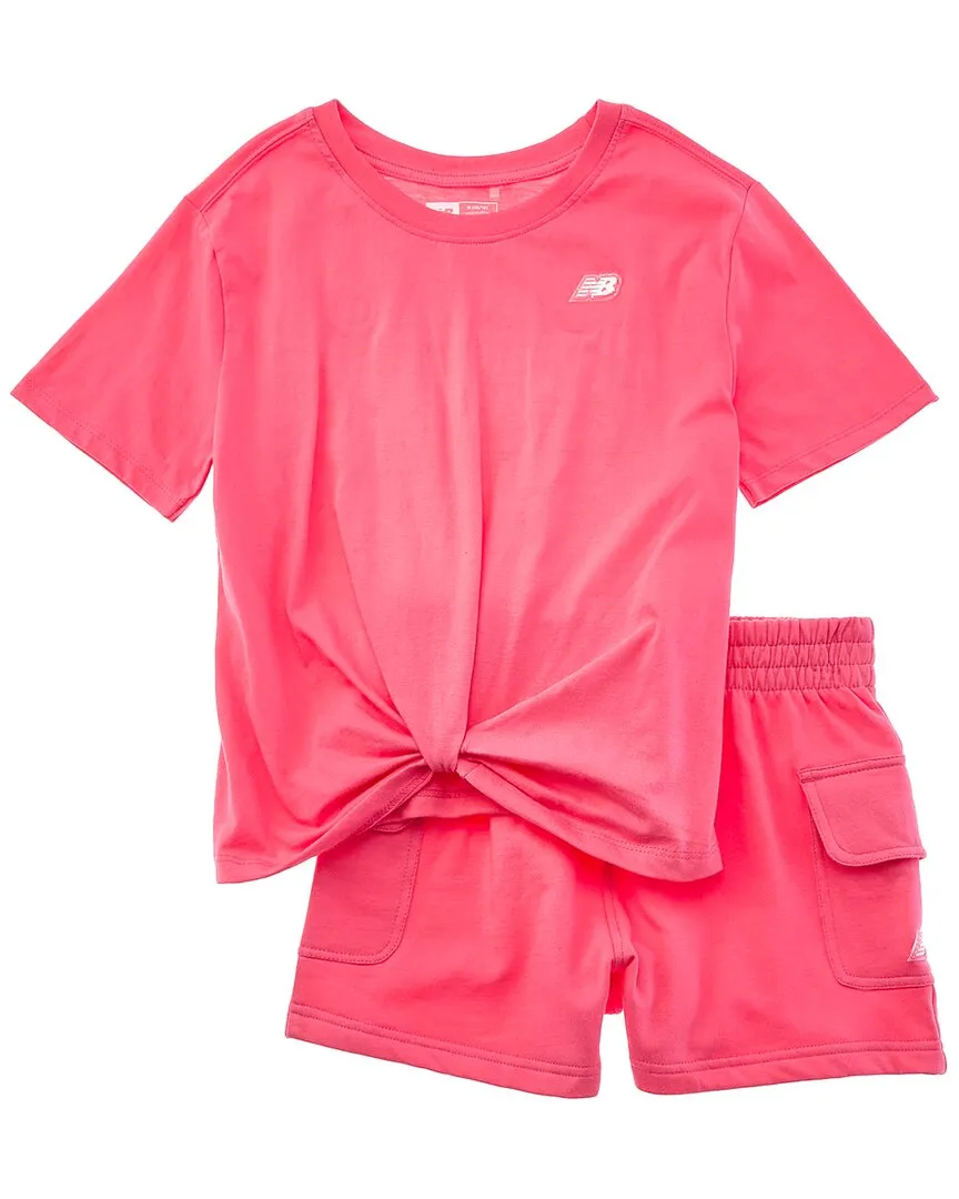 New Balance 2pc T-Shirt & Fleece Short Set