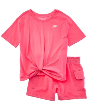 New Balance 2pc T-Shirt & Fleece Short Set