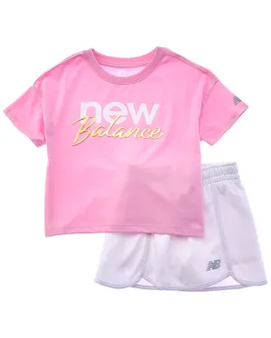 New Balance 2pc T-Shirt & Scooter Set