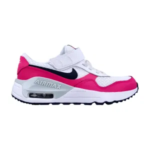 Nike Air Max System White/Obsidian-Fierce Pink  DQ0285-110 Pre-School