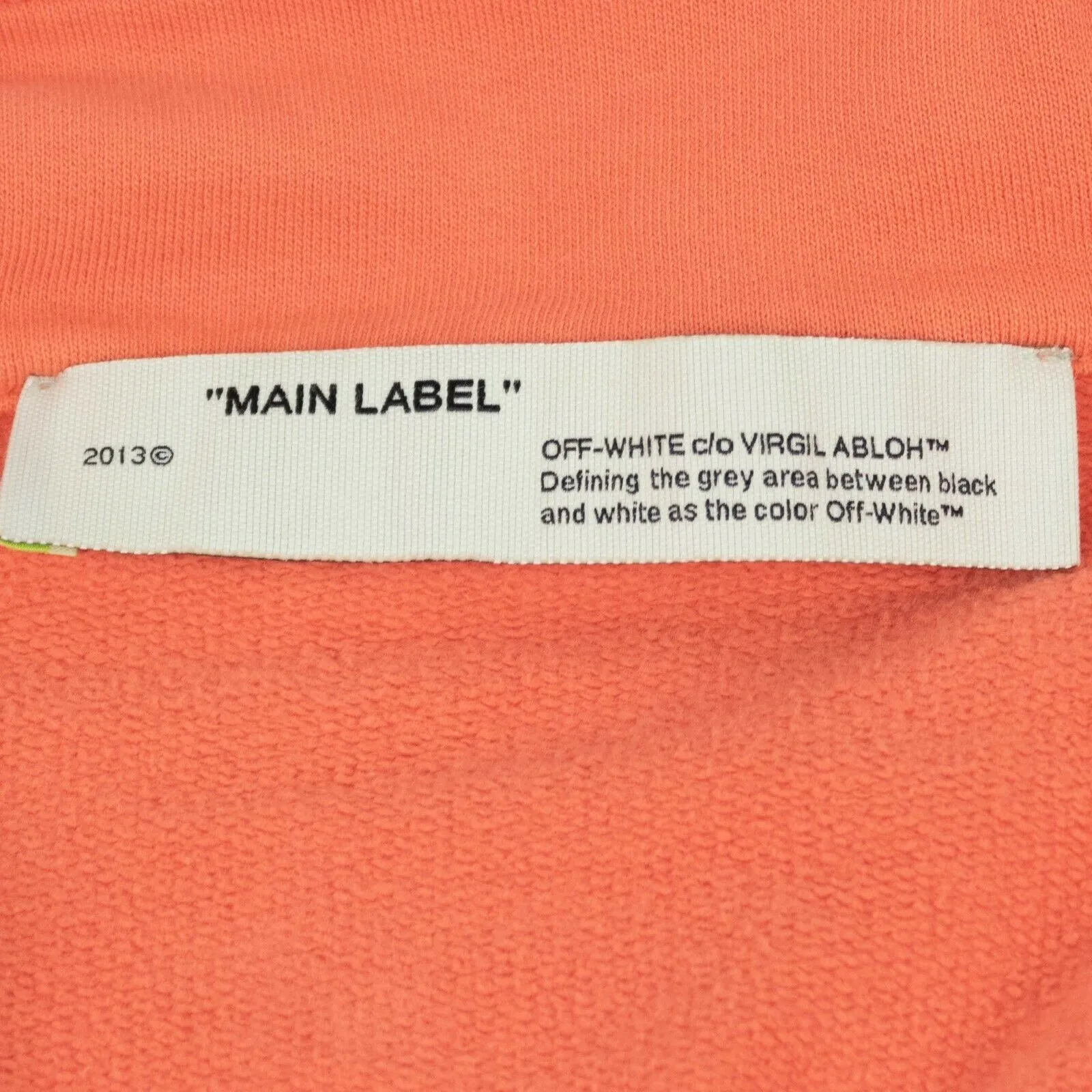 Off-White C/O Virgil Abloh Parachute Half Zip Sweatshirt - Coral