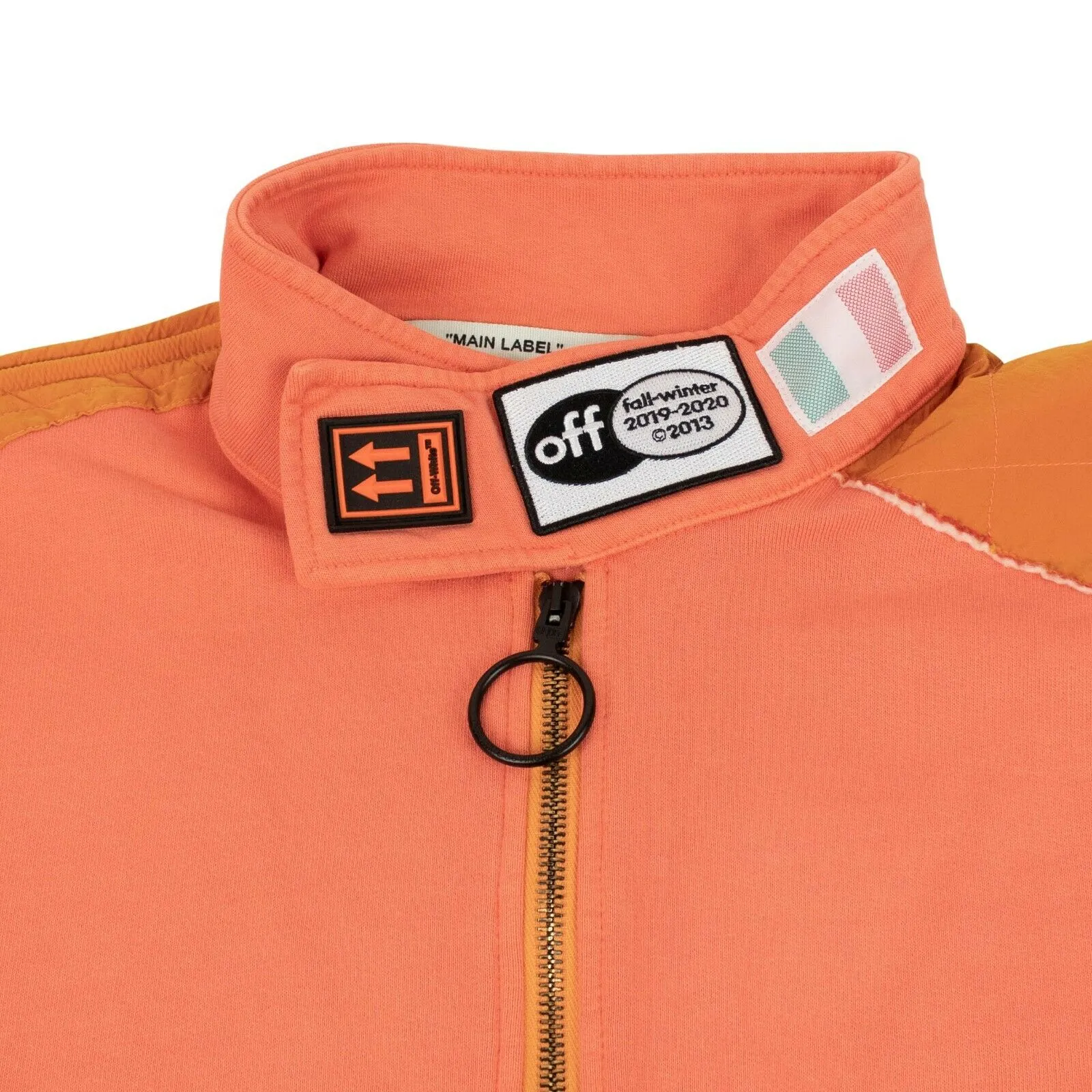 Off-White C/O Virgil Abloh Parachute Half Zip Sweatshirt - Coral
