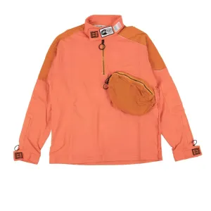 Off-White C/O Virgil Abloh Parachute Half Zip Sweatshirt - Coral