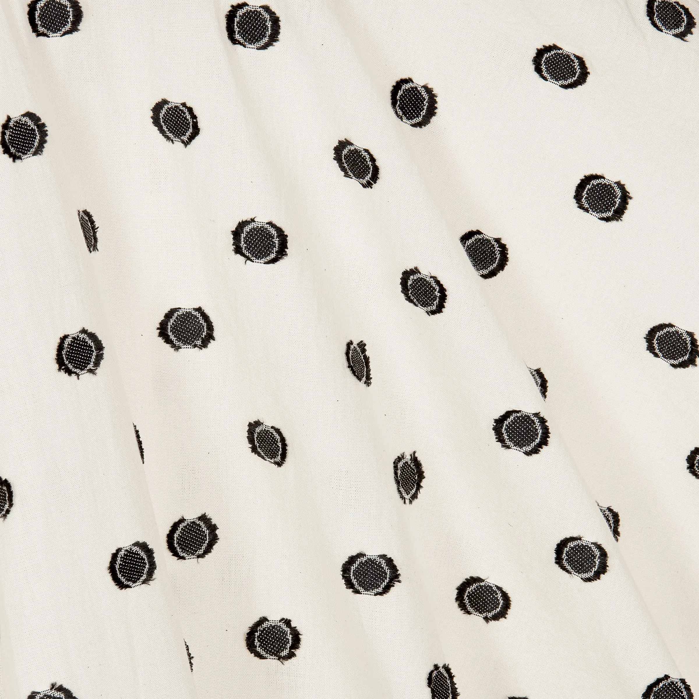 Off White Polka Dot Summer Dress