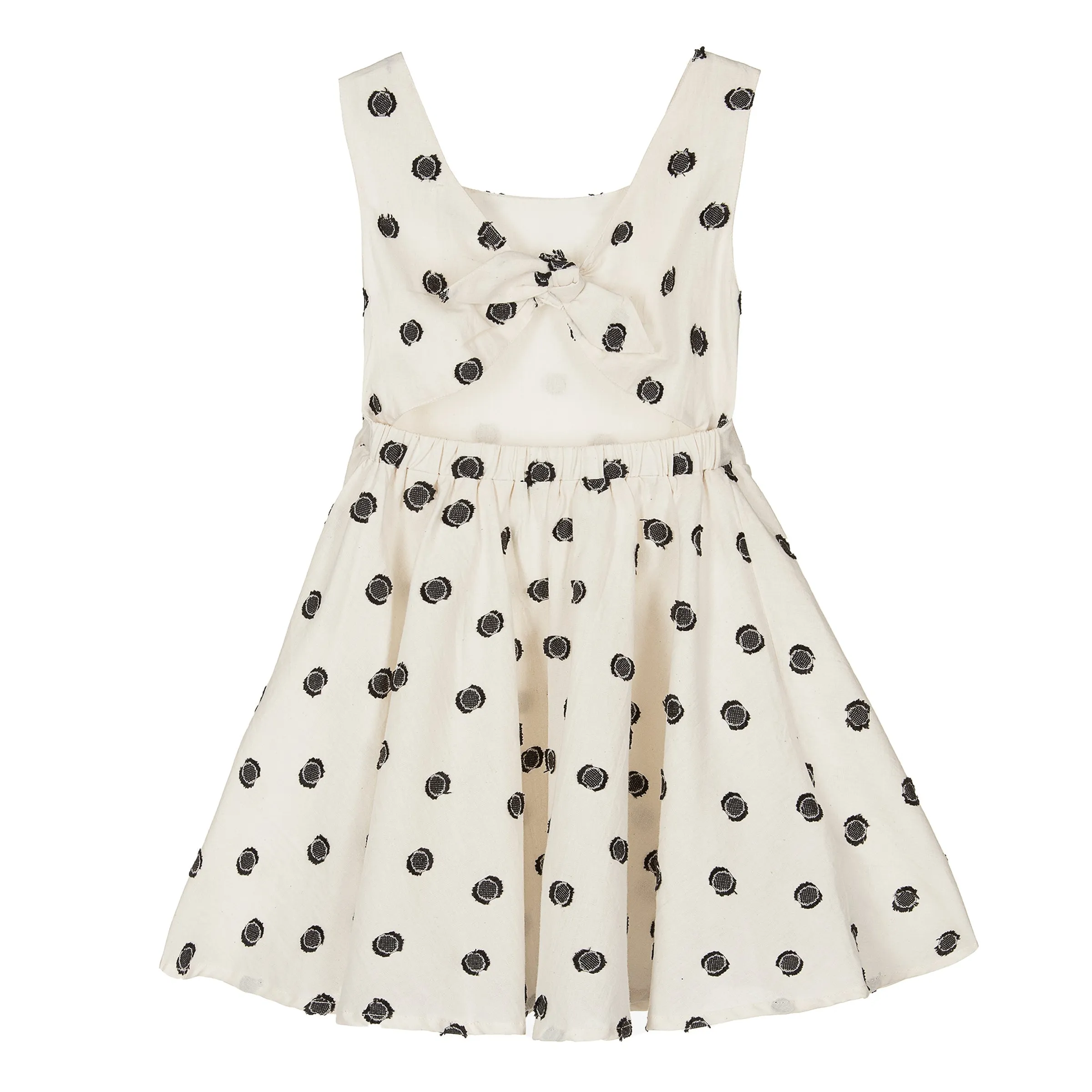 Off White Polka Dot Summer Dress