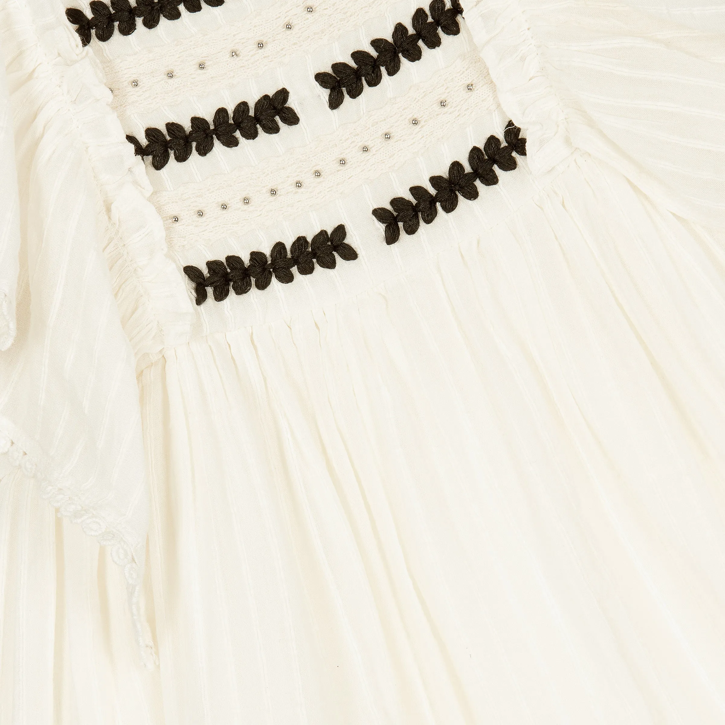 Off White Ruffle Summer Dress