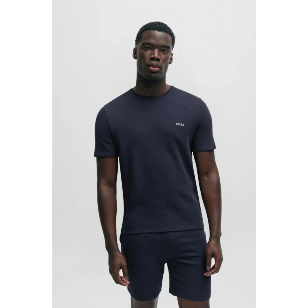 Pajama T-shirt with embroidered logo