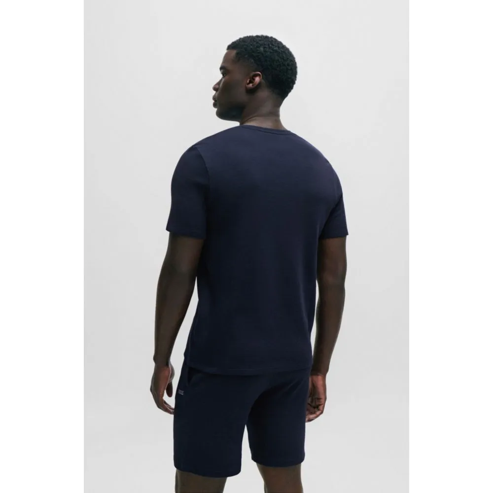 Pajama T-shirt with embroidered logo
