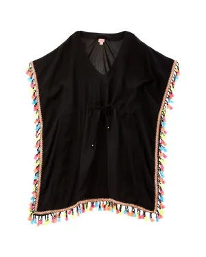 PilyQ Tassel Poncho